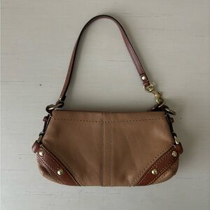 Vintage Coach Carly hobo bag camel tan leather